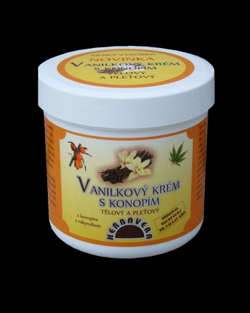 *Vanilkový krém s konopím 250ml