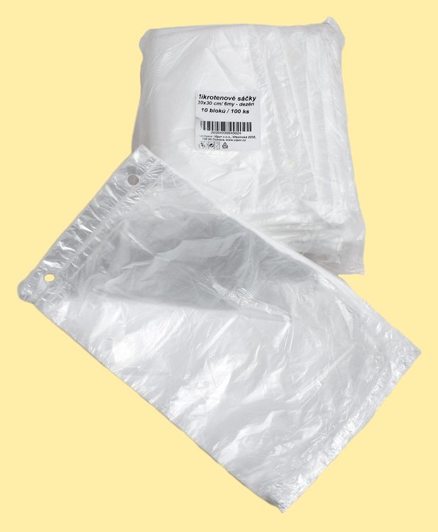 Sáčky mikroten odtrh.6mi 200x300 100ks/blok