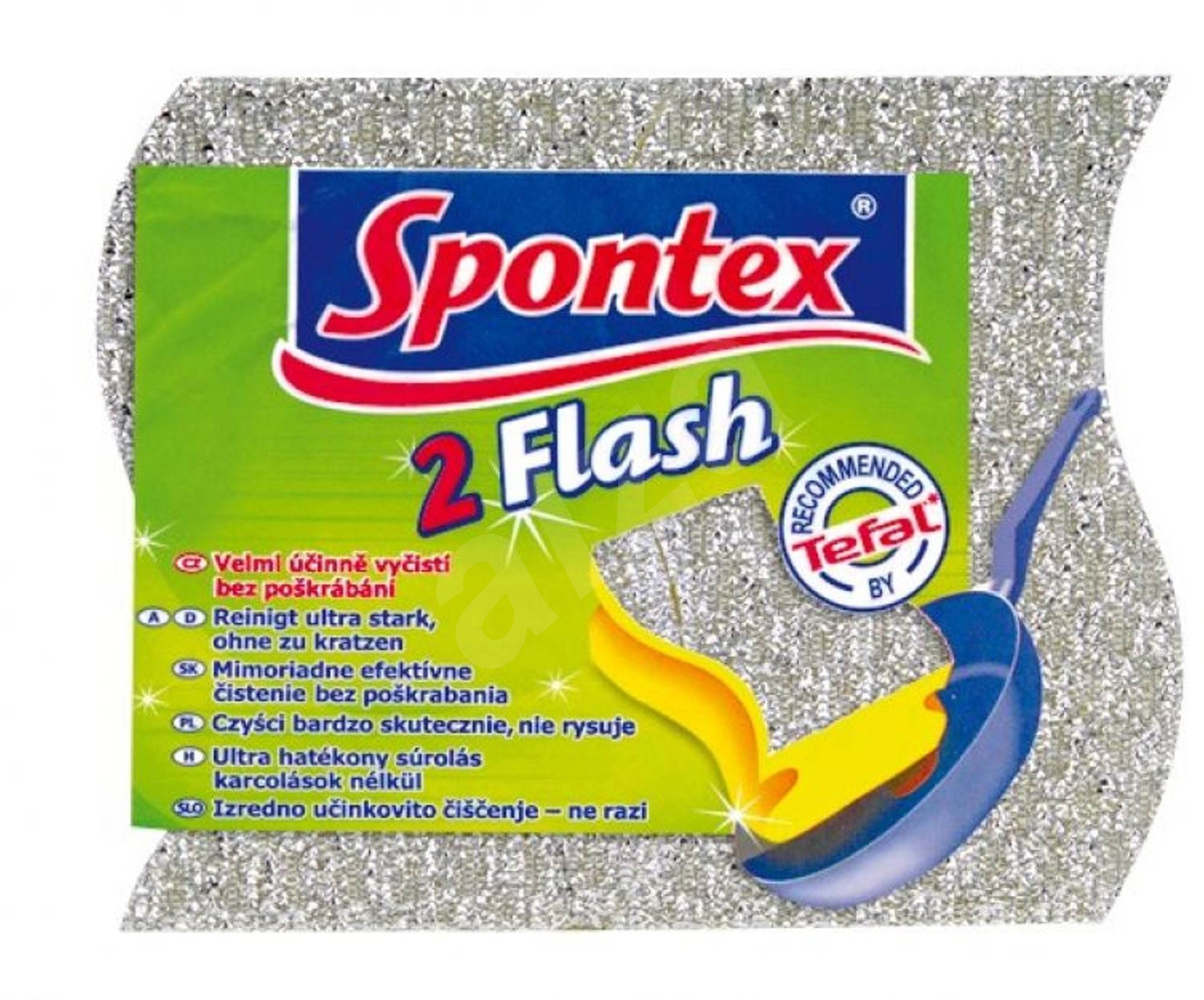 Houbičky Spontex Flash s dráť. Na teflon 2ks 70035