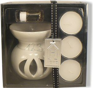 Svíčkový set  Home bílý