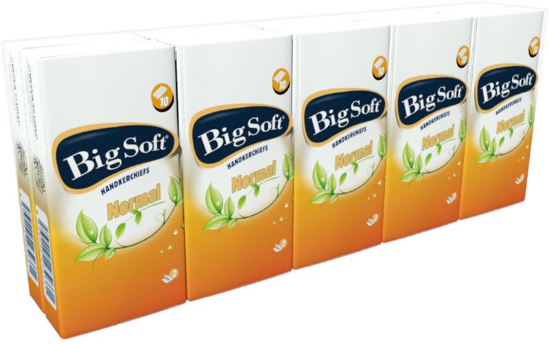 Pap.kap. Big Soft Normal 2-vrstvé 10ks