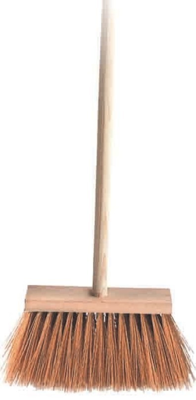 Koště prům.dřev.zatloukané 30cm s holí