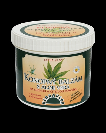 Konopný balzám s Aloe 500ml suchá a citl