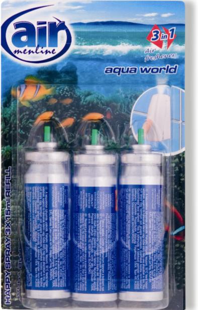 AIR menl.happy spray 3x15ml Aqua náplň