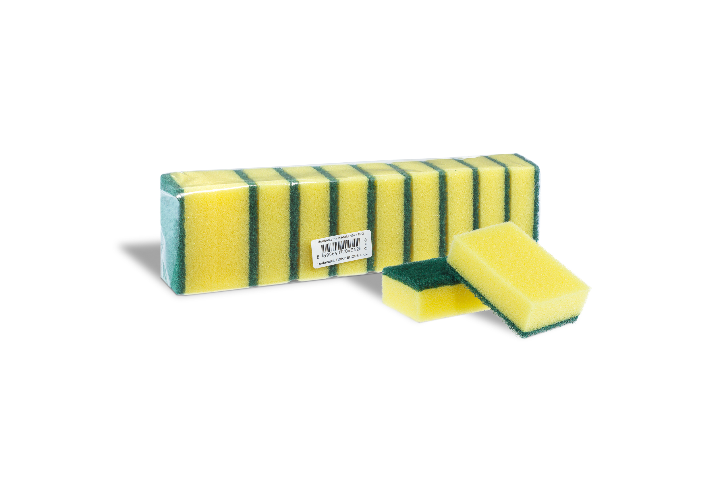 Houbičky na nádobí 10ks  BIG žluté 20434