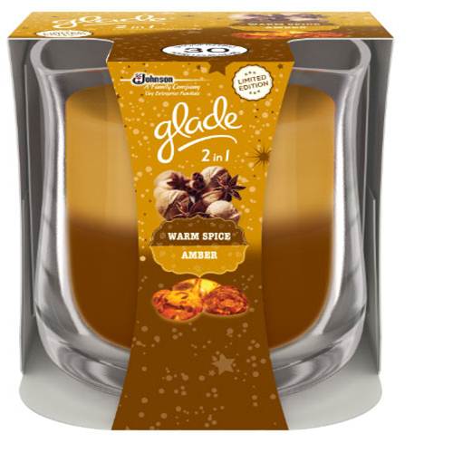 *Glade svíčka 2v1 Warm Spice/Amber 135g