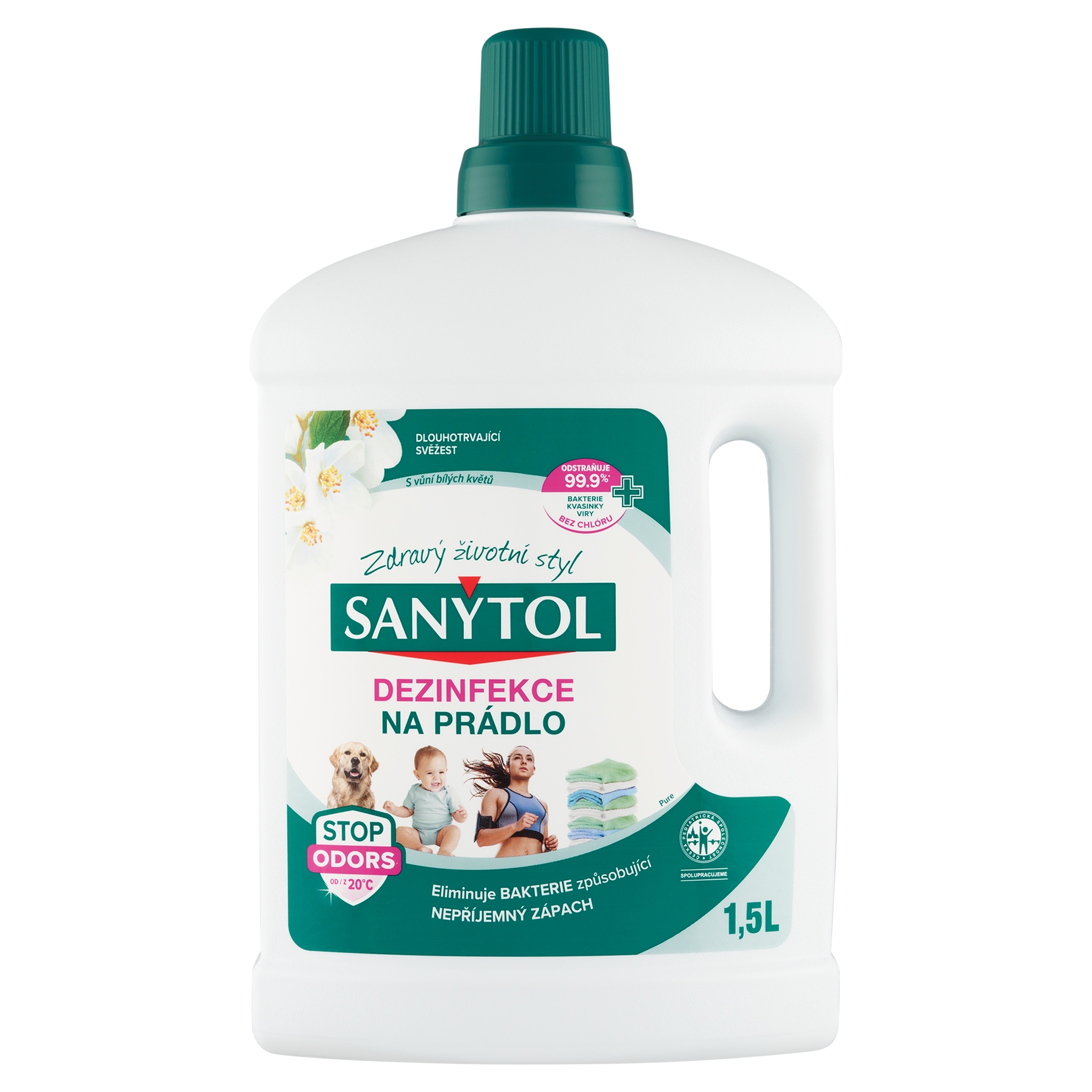 Sanytol dezinfekce na prádlo 1,5l Bílé květy