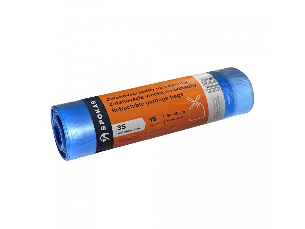 Pytle na odpad zatah. 35l/15ks Spokar