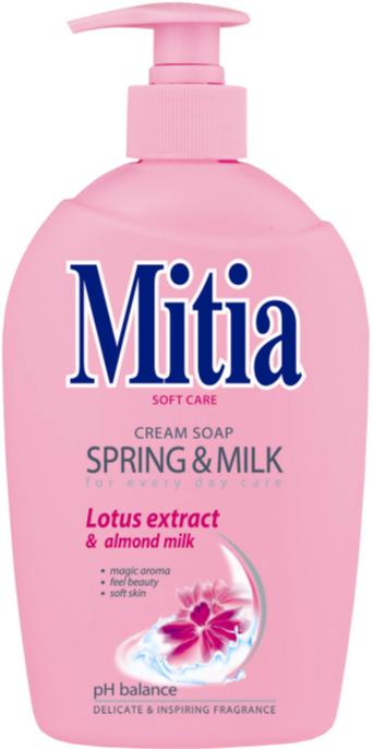 *Mitia tek.mýdlo 500ml Spring&milk pumpa