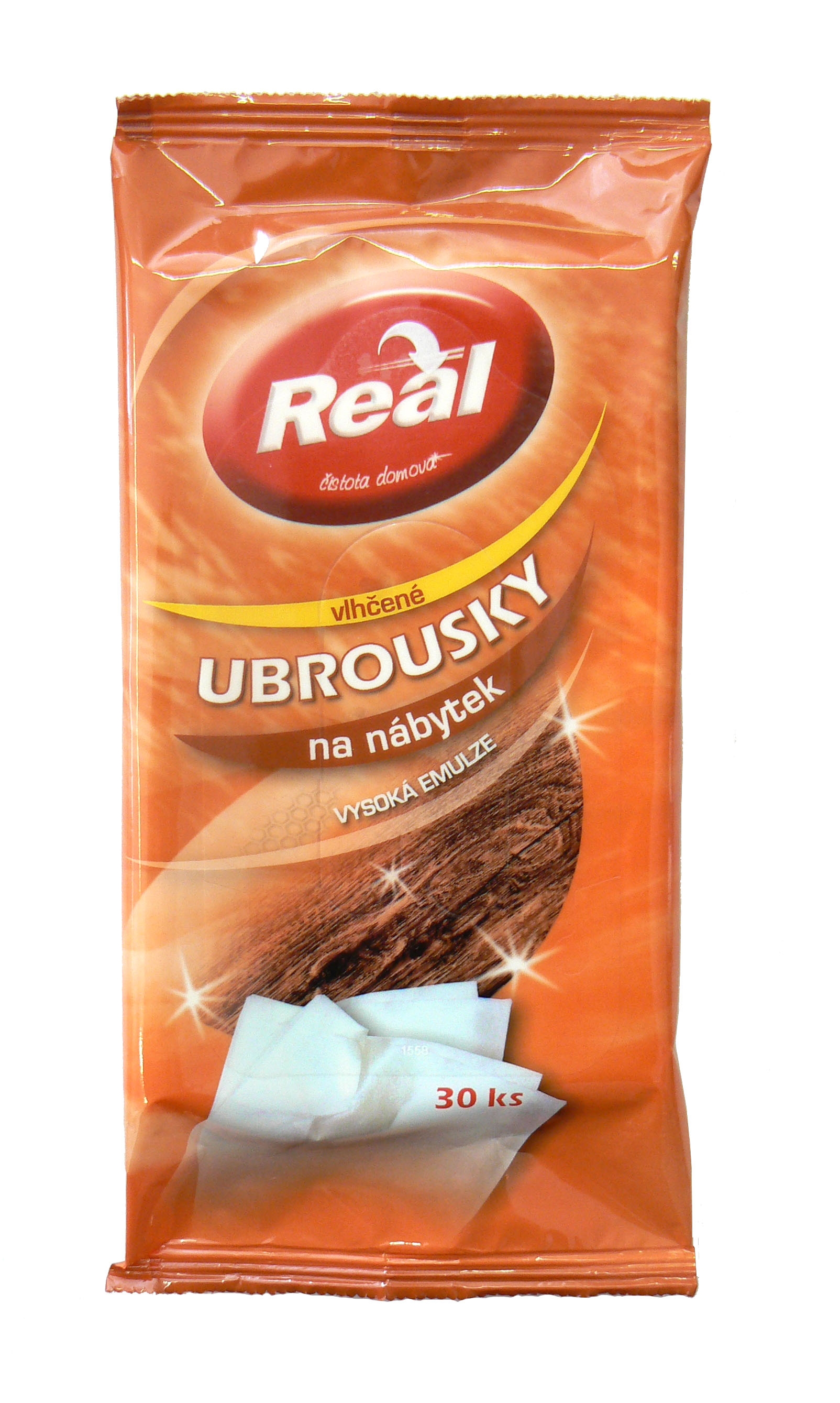 *Real vlhčené ubrousky na nábytek 30ks