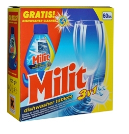 *Milit tablety do myčky 3v1 60ks