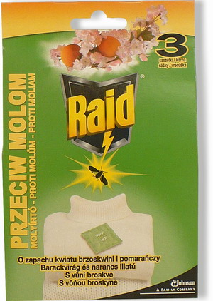 *Raid Moth - sáček proti molům Peach