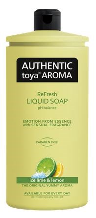AUTHENTIC tekuté mýdlo 600ml Ice lime & lemon náplň