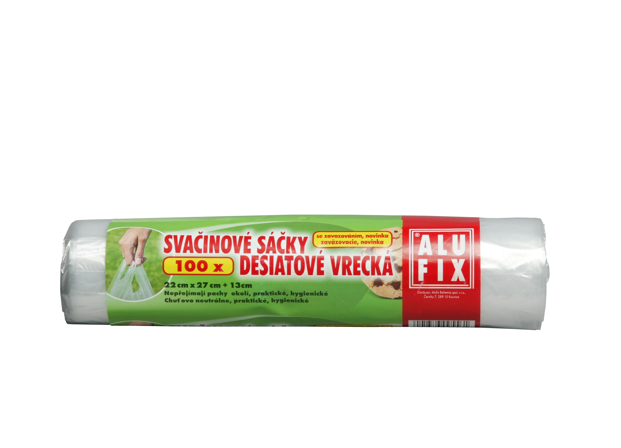 Sáčky mikroten svačin. s uchy 100ks/role Alufix