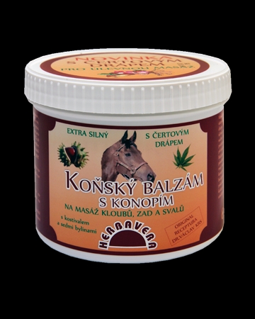 Koňský balzám s konopím 500ml klouby
