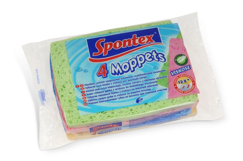 Spontex 4 Moppets houba viskóza 41022