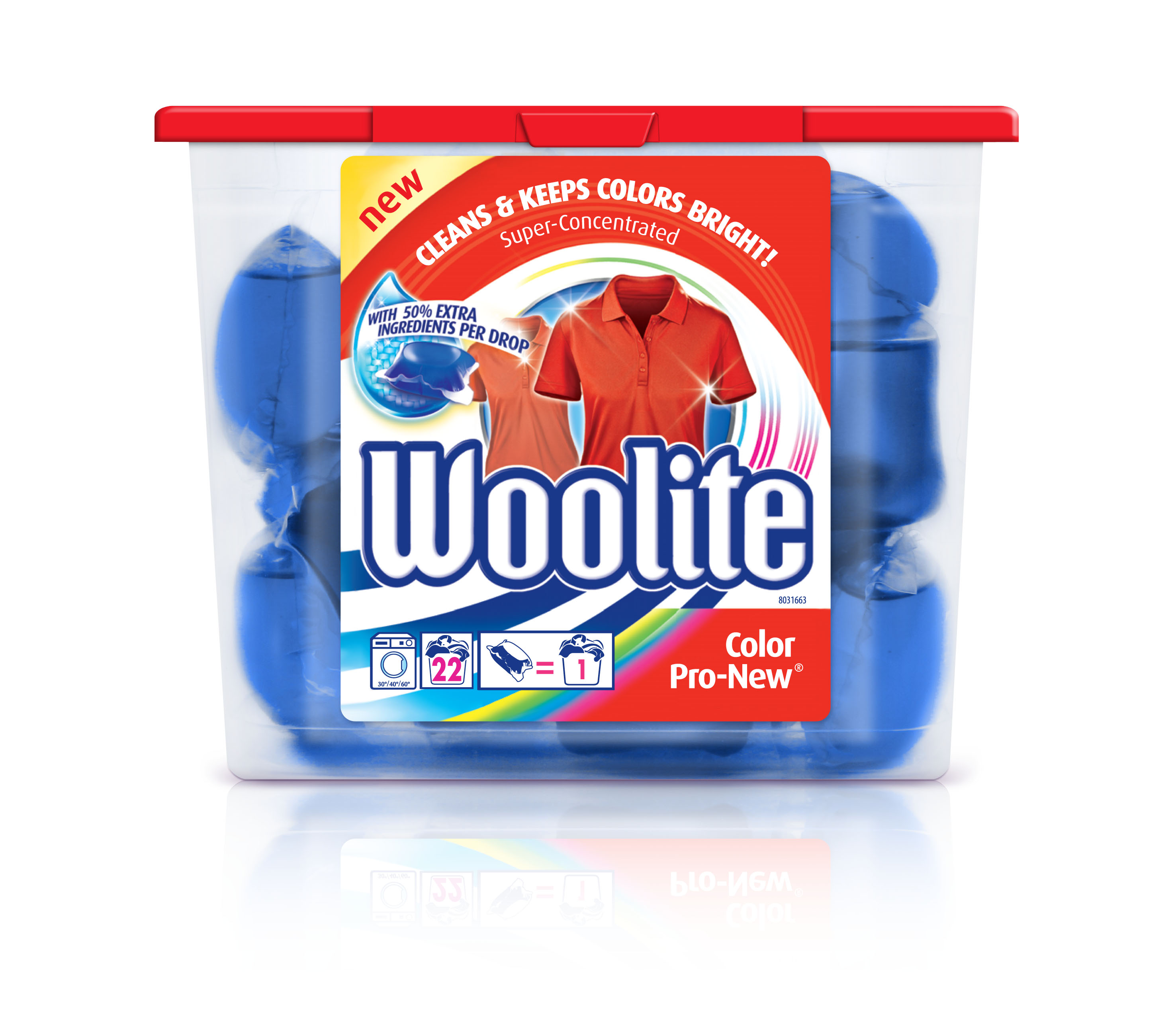 Woolite gel kapsle color 33ks
