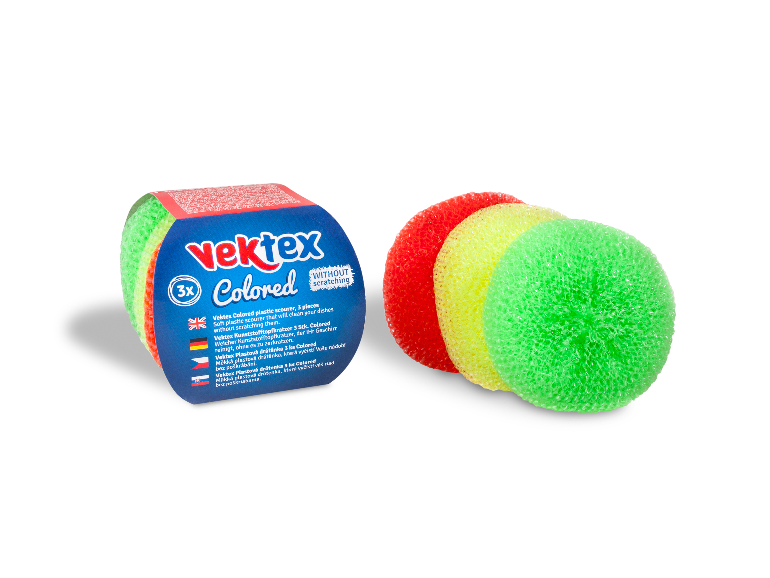 Drátěnka silonová 3ks Vektex Colored 8g  20021