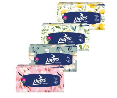 Pap.kap. Linteo 2vrstvé krabička 150ks   3004