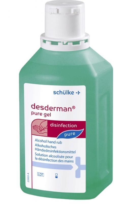Desderman Pure 500ml dezinfekční gel na ruce