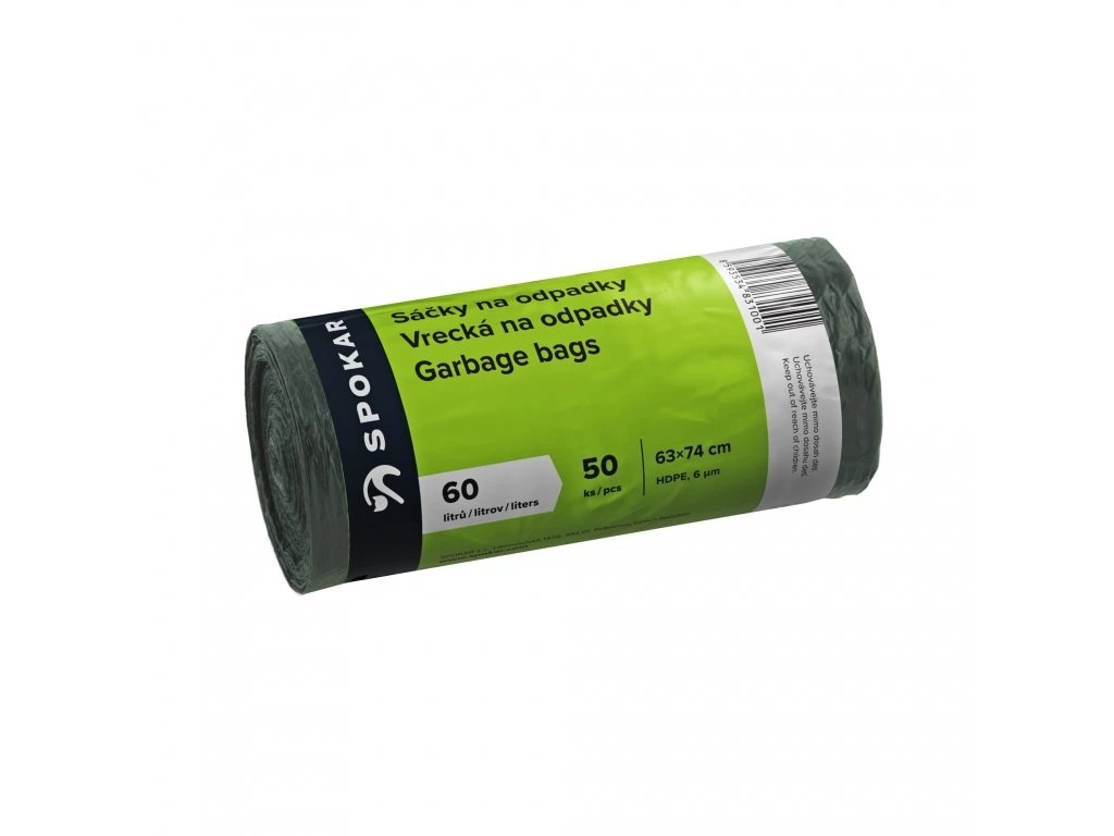 Pytle na odpad 63x74 60l/50ks Spokar 8300057200