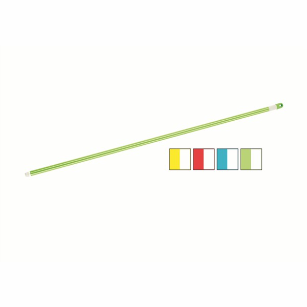 Hůl kov.zelená SOFT STRIPS 120cm jemný závit