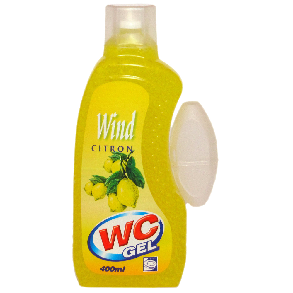 Wind WC gel do závěsu Citron 400ml+košík
