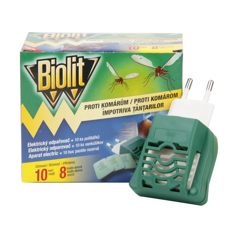 Biolit elekt. odpařovač + 10ks polštářků