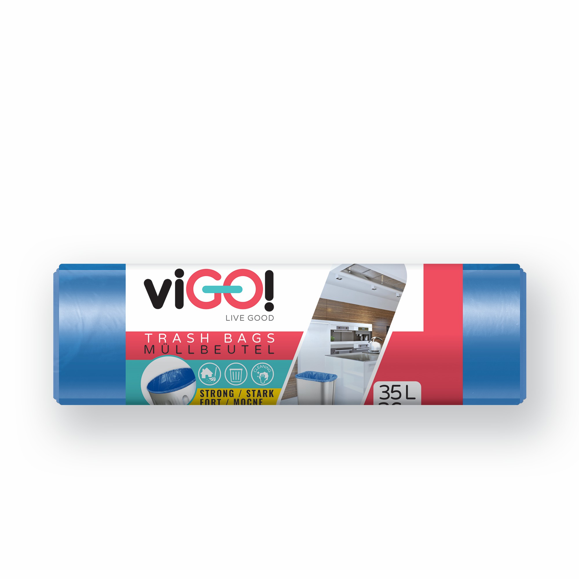 Vigo pytle 35l/36ks,Q008, 48x57cm modrý HDPE
