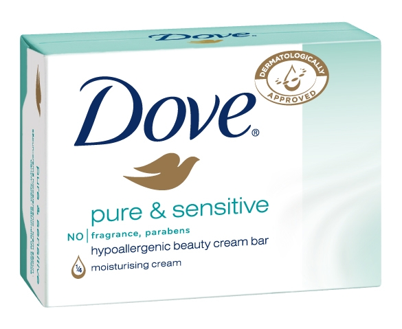 Dove Cream pure&sensitive mýdlo 100g