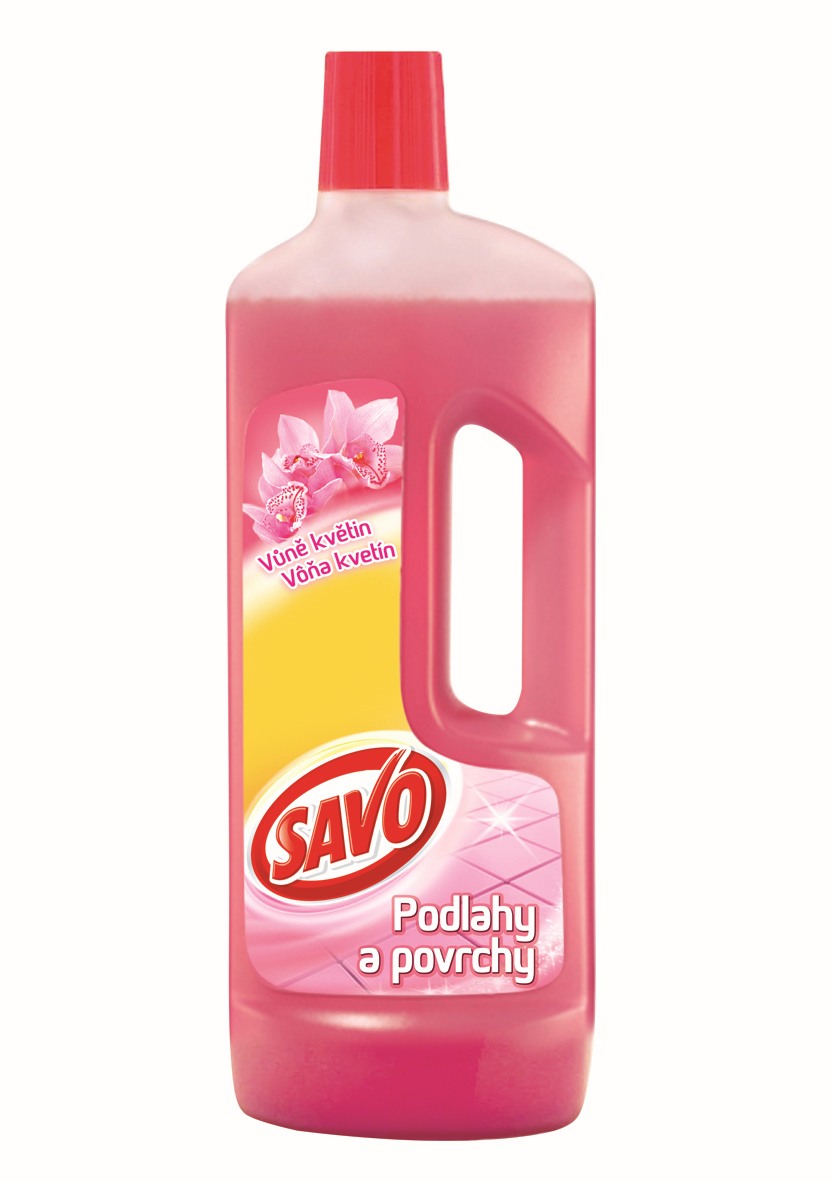 Savo podlahy a povrchy bez chloru Vůně květin 750ml