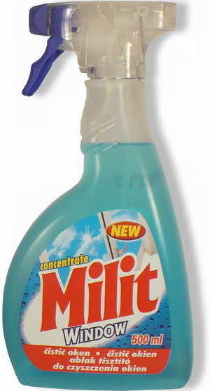 Milit čistič OKNA&SKLO 750ml MR
