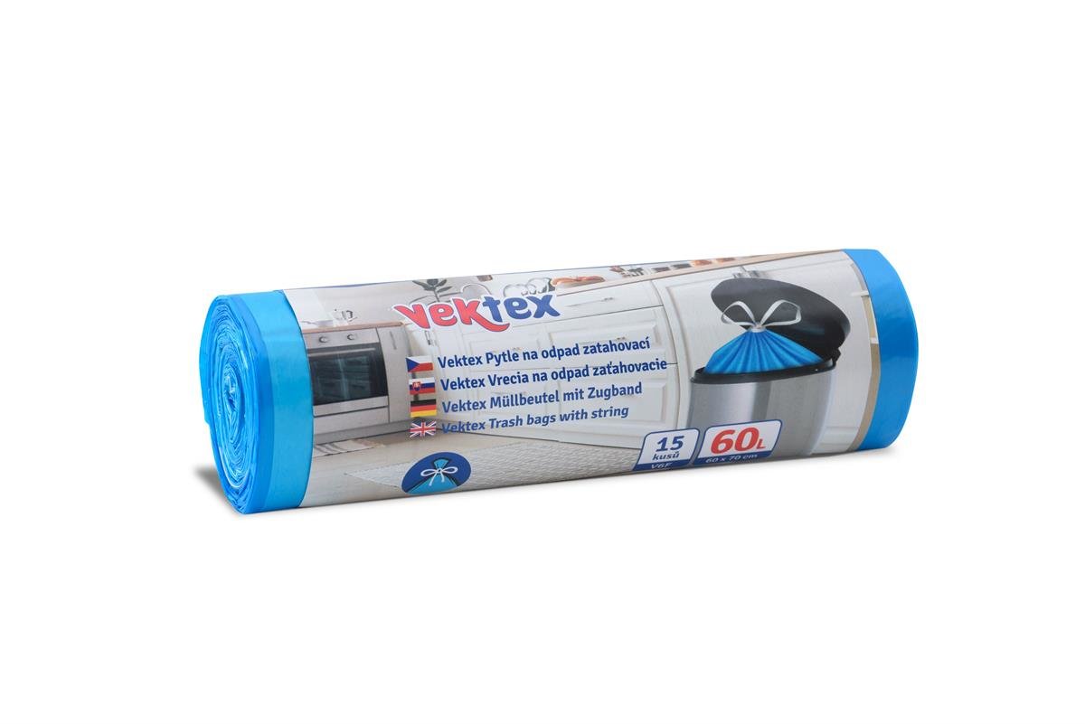 Pytle Vektex V6E 60l/15ks zatah. 60x70cm černé  20792