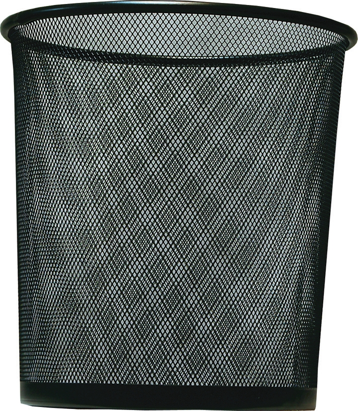 Koš kancelářský malý drátěný 26,5cm 12l černý