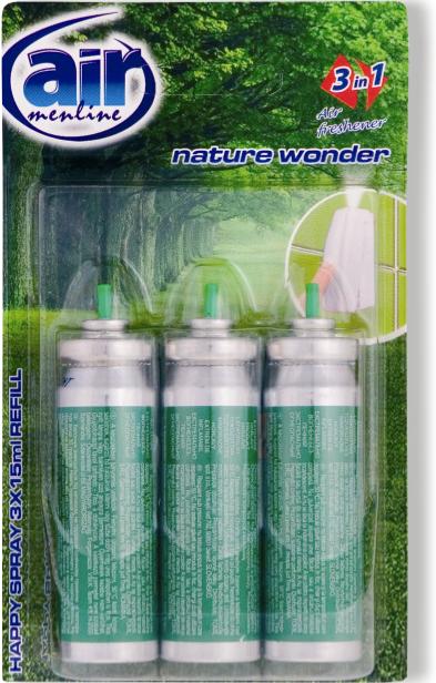AIR menl.happy spray 3x15ml Nature náplň