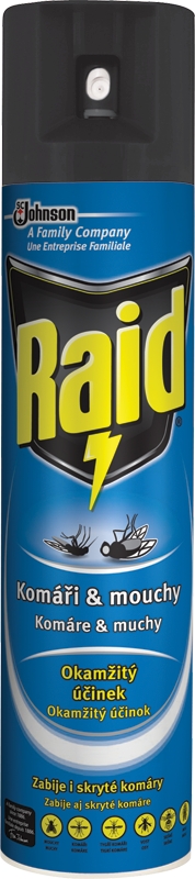 Raid proti létajícímu hmyzu 400 ml/Modrý