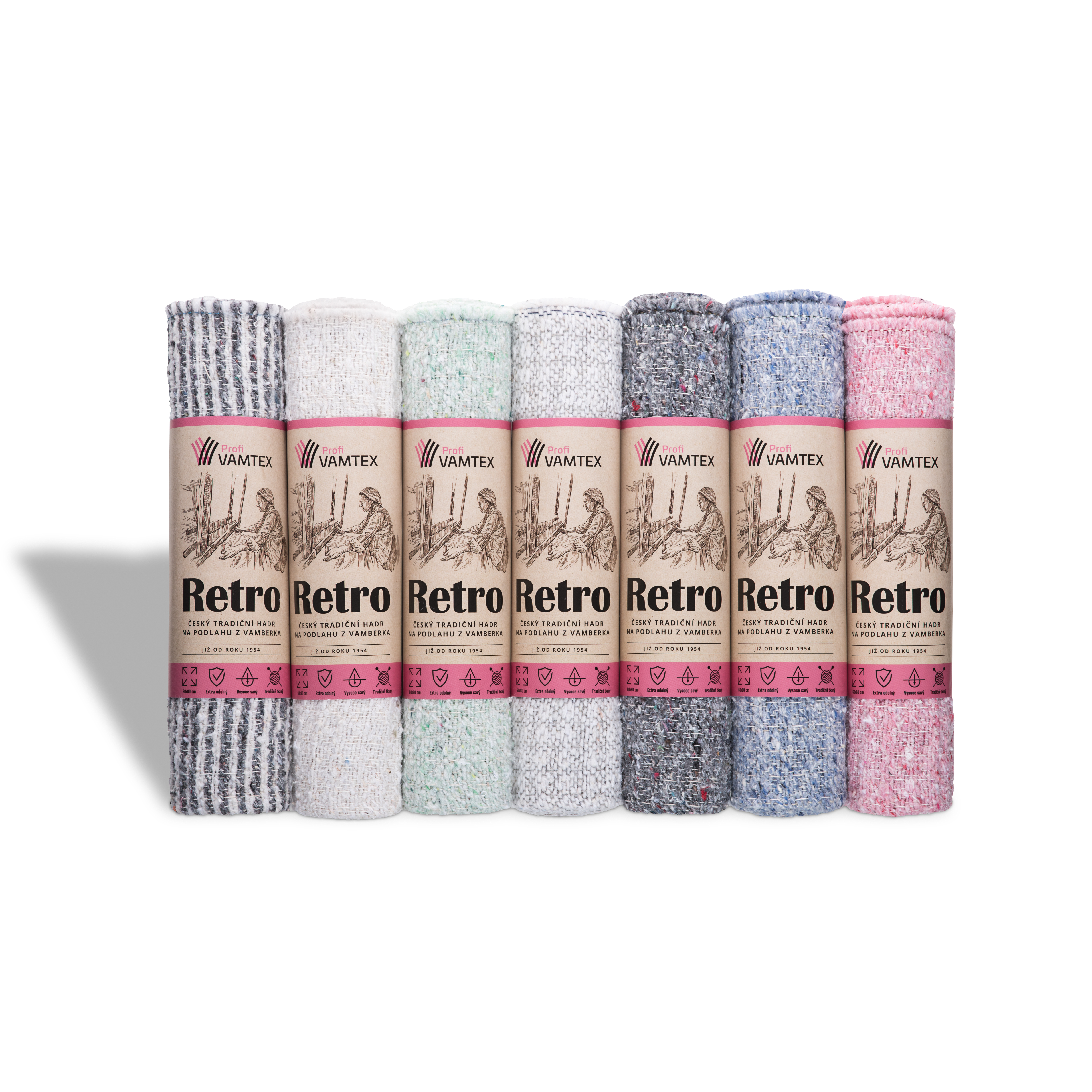 Hadr mycí tkaný 60x60 RETRO MIX