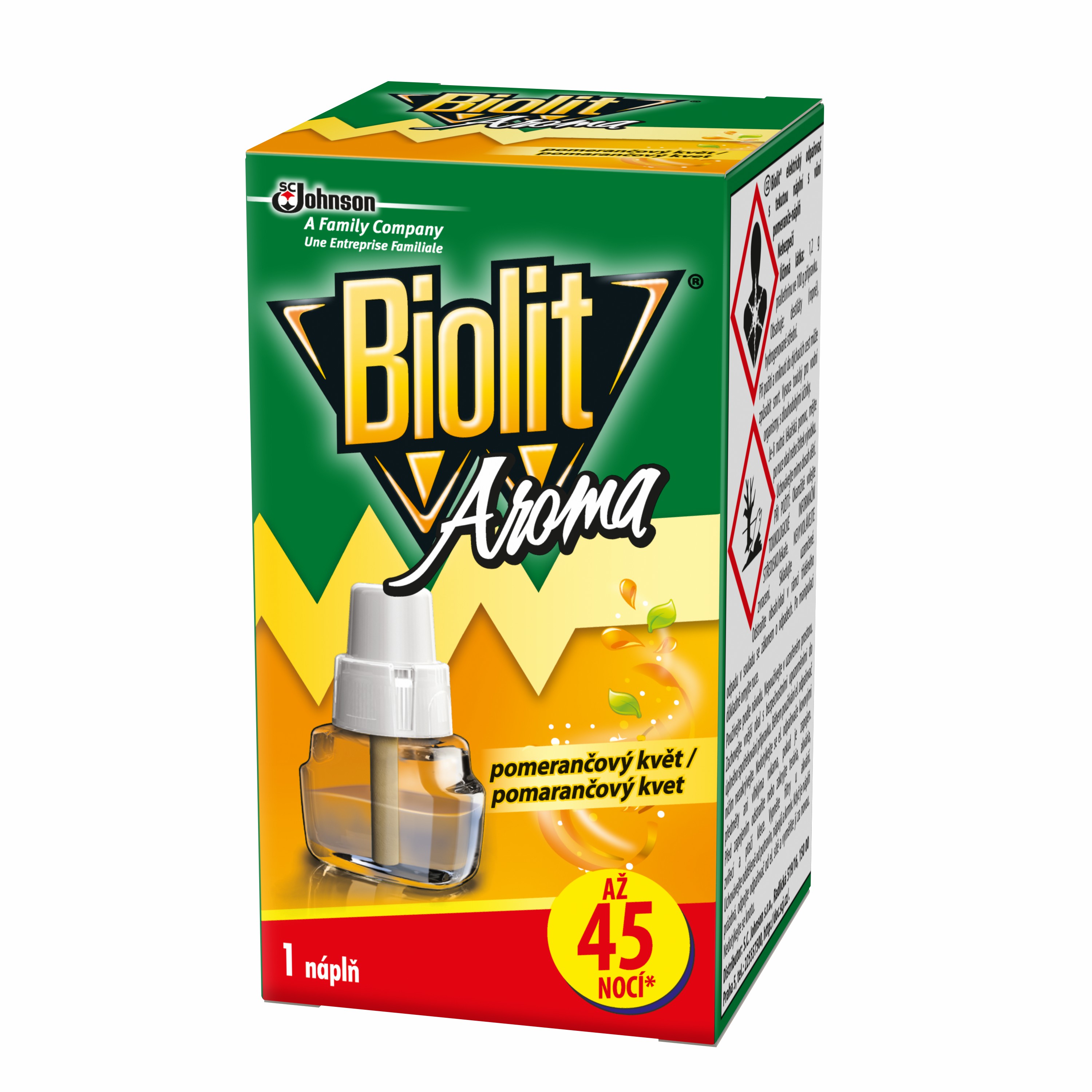 Biolit tek.náplň do el.odpař.pomeranč 45 nocí 27ml