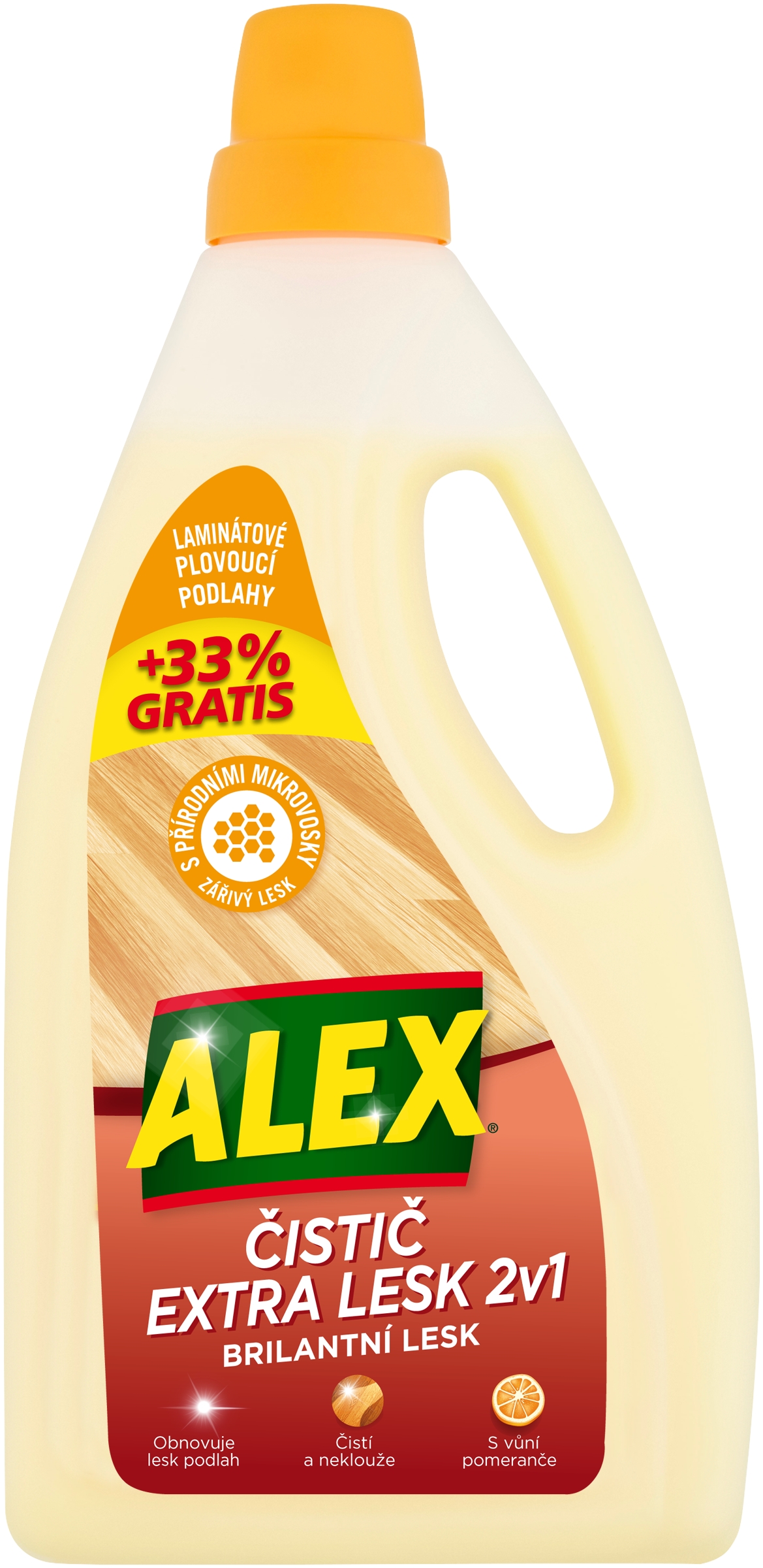 Alex Extra lesk 2v1 na laminát a korek 750ml + 33%