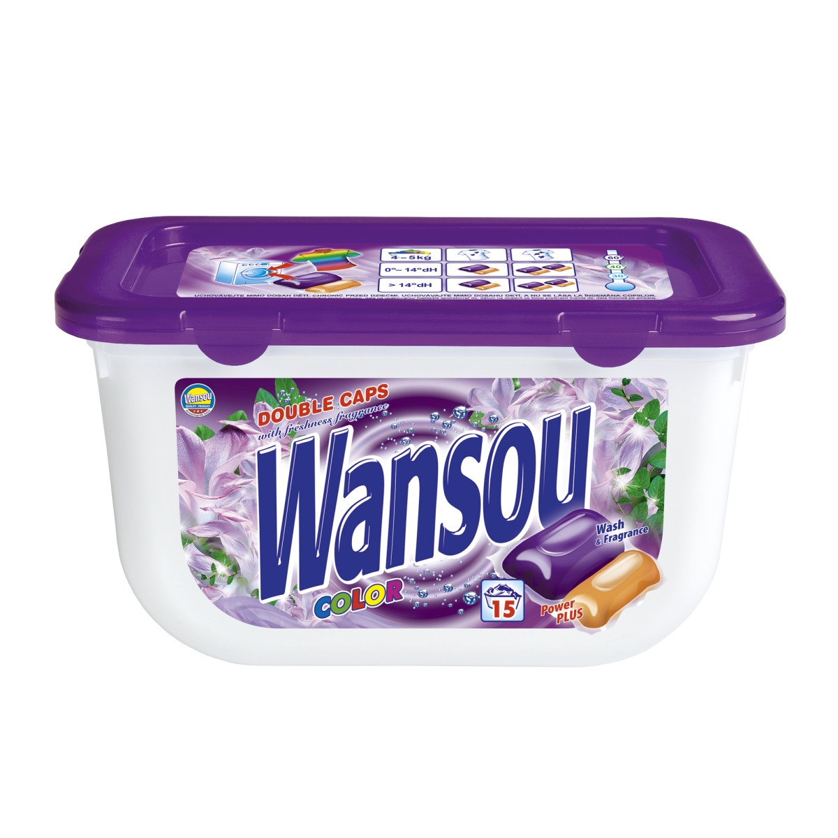 *Wansou dvoukom. prací kapsle Color 15ks