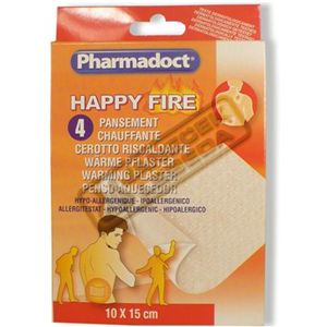 Pharmadoct náplast prohřívací 4ks 10x15