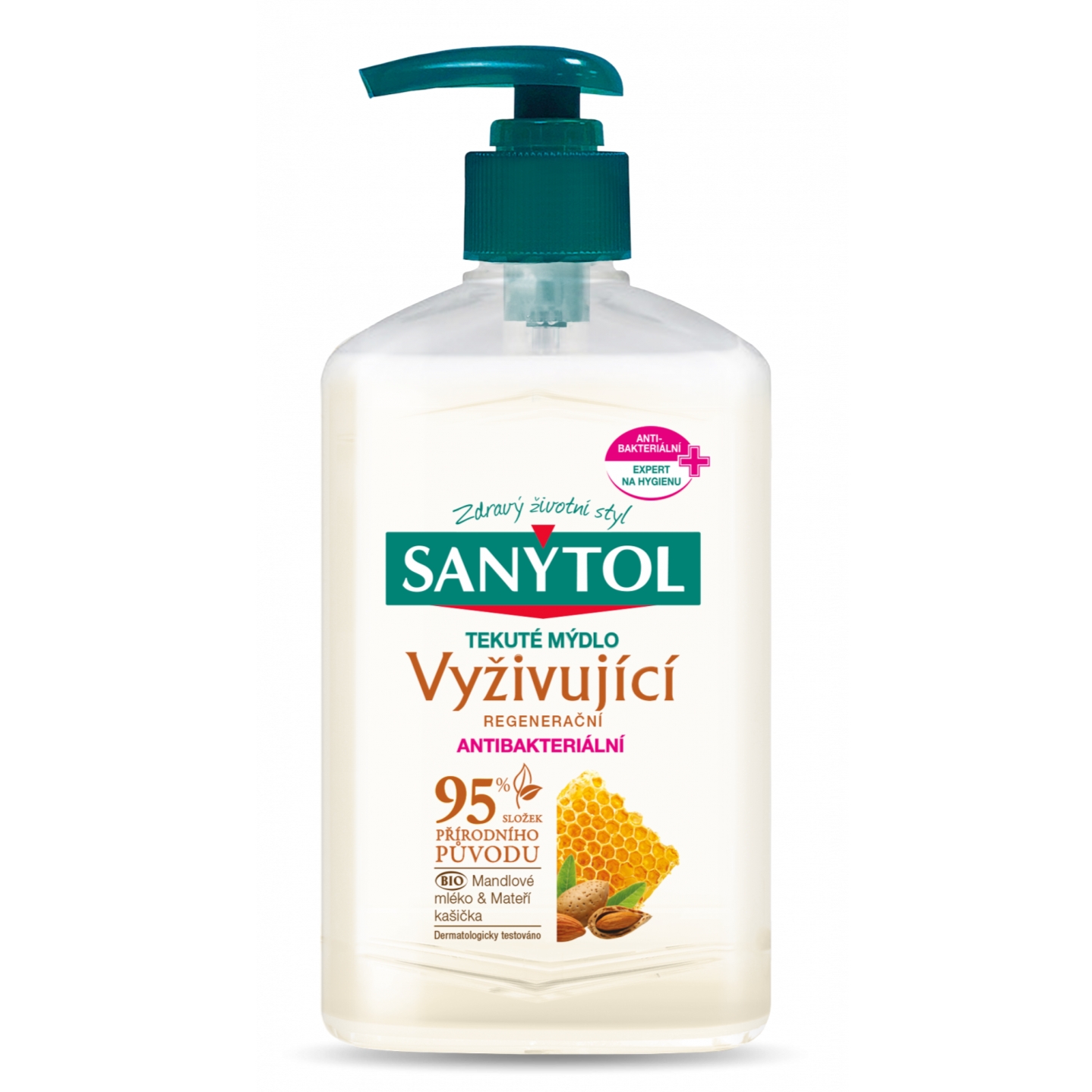 Sanytol 95% RP antibakt. mýdlo 250ml Vyživující