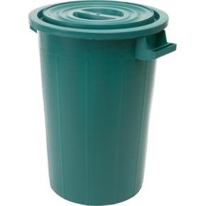Plastová nádoba na odpad 120l + víko zelená