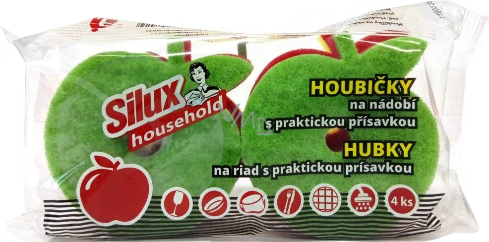 Silux houbičky jablko 4ks