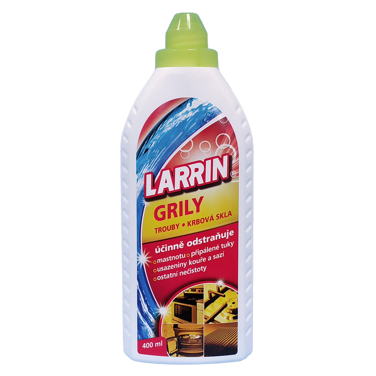 Larrin čistič na grily, trouby, krbová skla 400ml