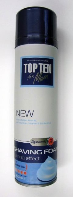 TOP TEN pěna na holení 250ml Sensitive