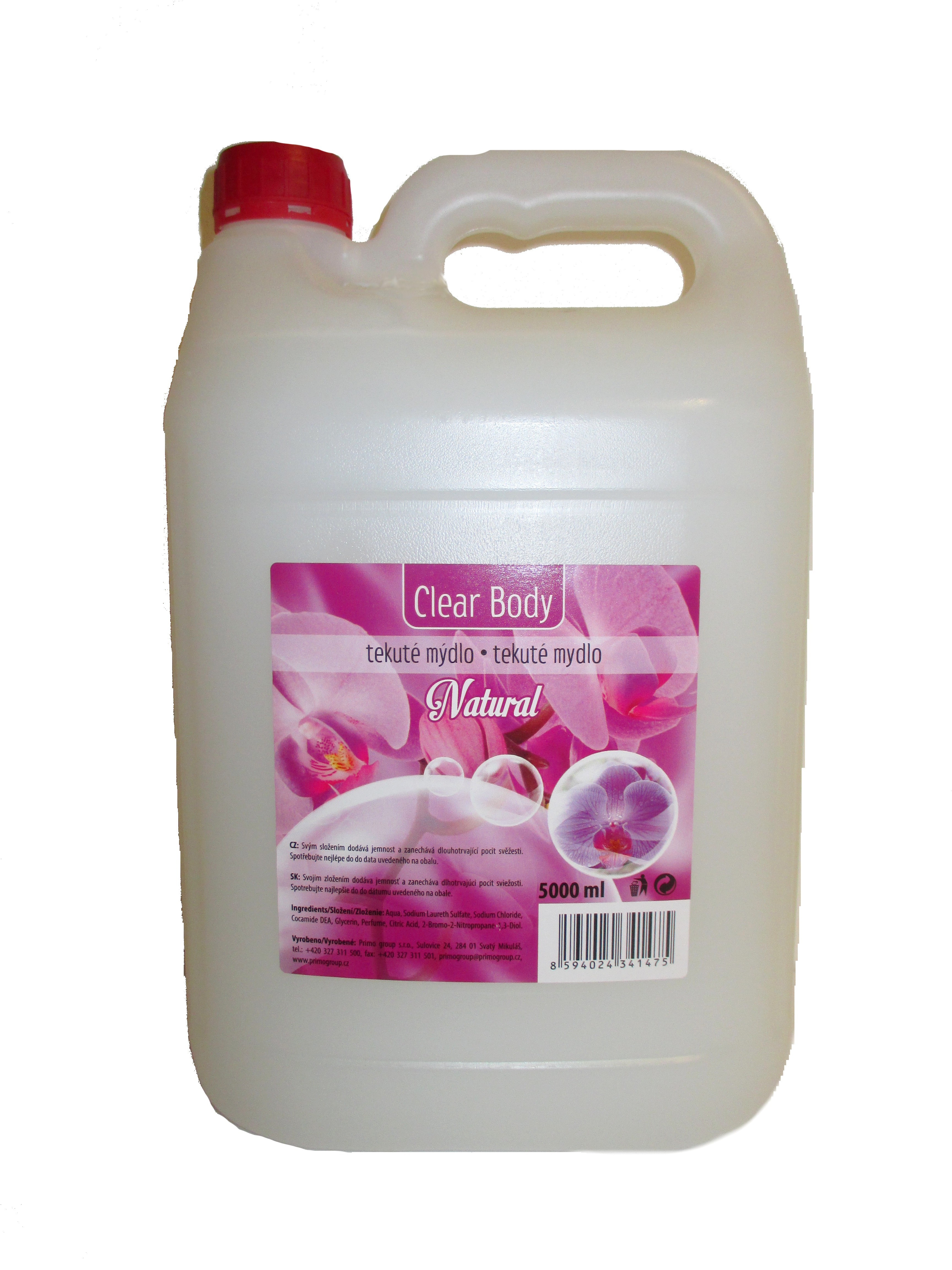 Clear Body tek.mýdlo 5l Natural Bílé