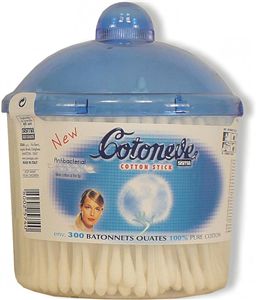 Vatové tyčinky Cotoneve 300ks doza