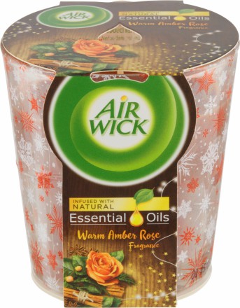AirWick EOI svíčka Jantarová růže 105g