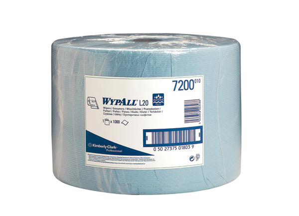 Průmyslové utěrky papír. Wypall L20 7200